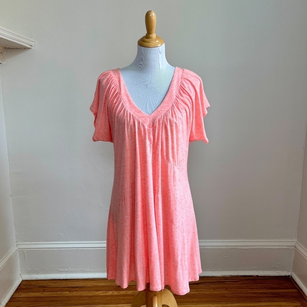 Brazilian Brand Agatha Orange Textured Fabric Relaxed Short Sleeves Dress M‎ - Picture 8 of 8
